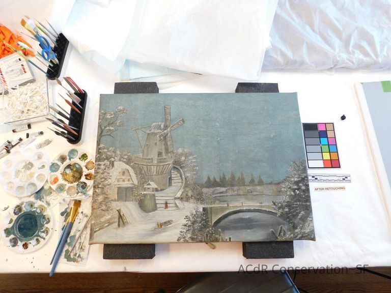 20th Century Landscape in Winter - Image 135