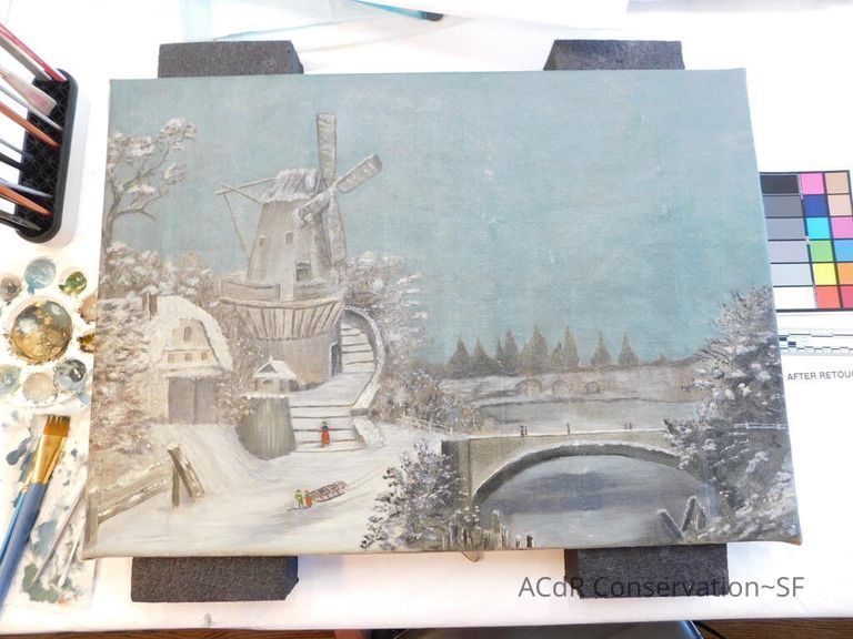 20th Century Landscape in Winter - Image 138