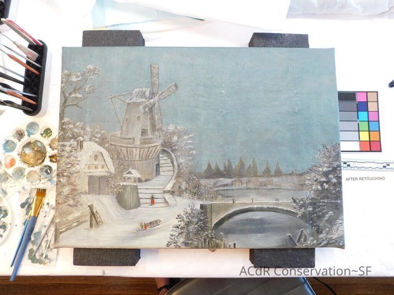 20th Century Landscape in Winter - Image 139