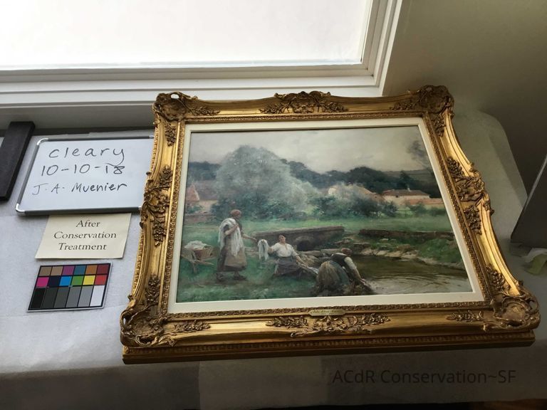 J.A. Muenier painting  - Image 2