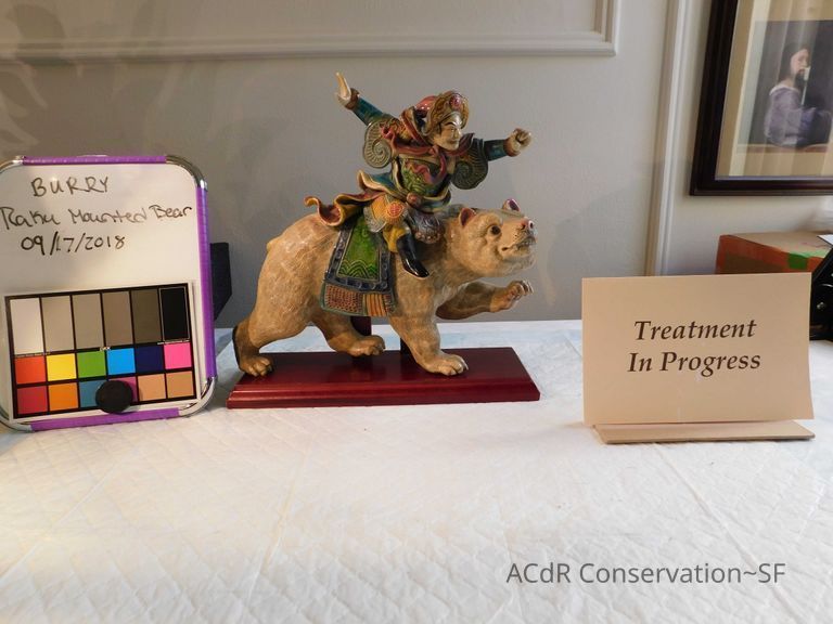 Raku Mounted Bear - Image 3