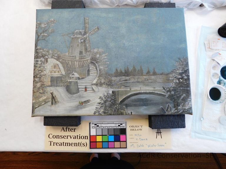 20th Century Landscape in Winter - Image 174