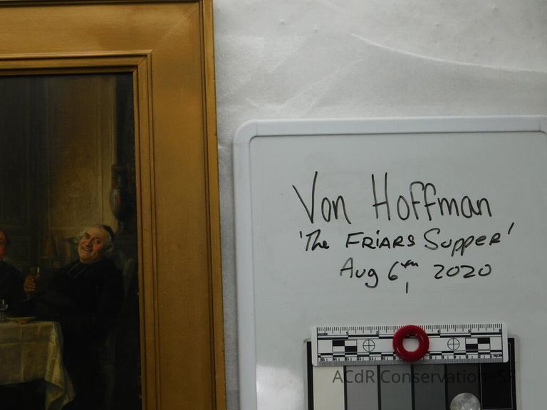 "The Friar's Supper" painting - Image 5