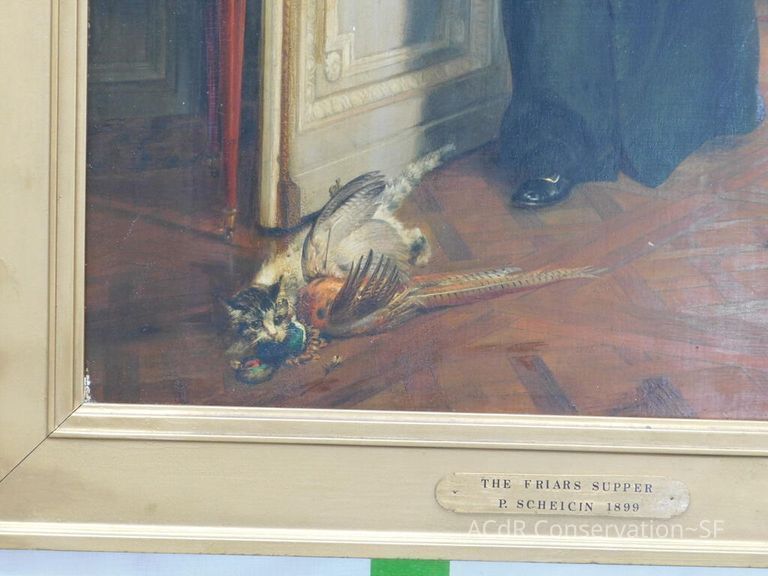 "The Friar's Supper" painting - Image 6