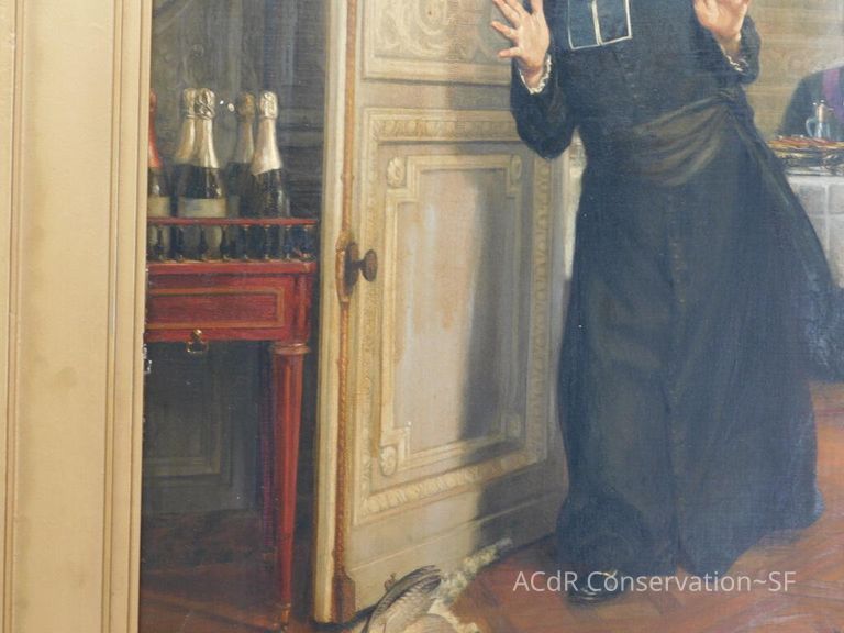 "The Friar's Supper" painting - Image 7