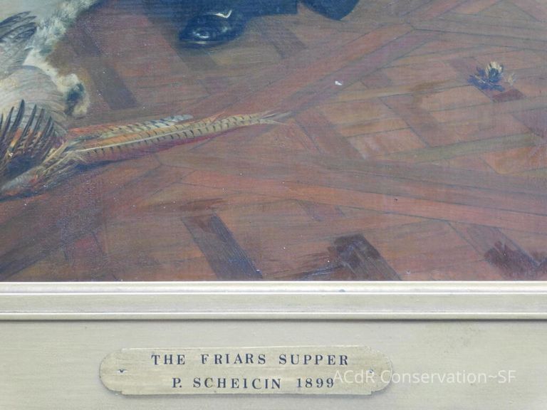 "The Friar's Supper" painting - Image 12