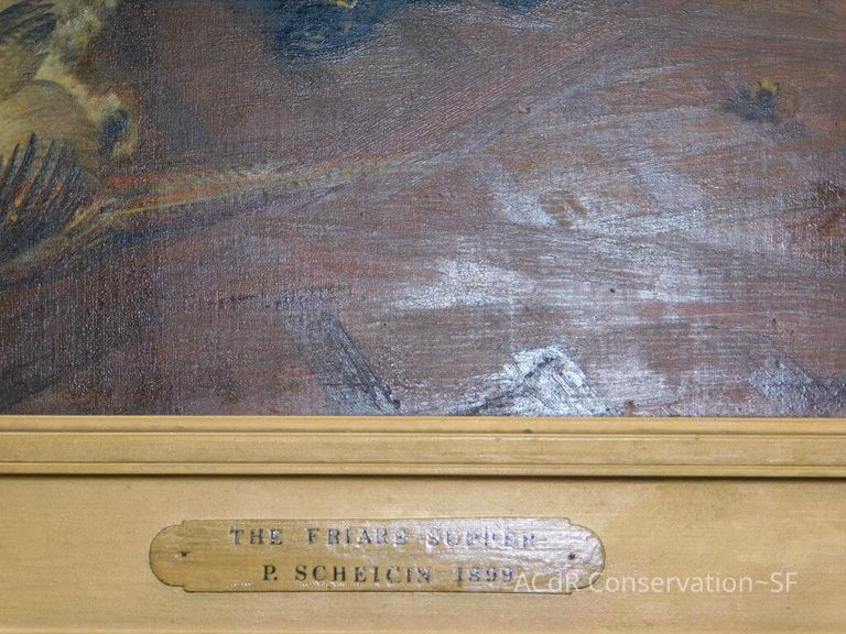 "The Friar's Supper" painting - Image 13