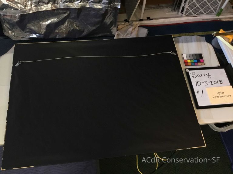 Ink Trees on Blue background - Image 3