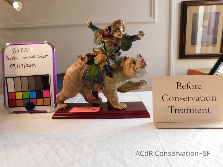 Raku Mounted Bear