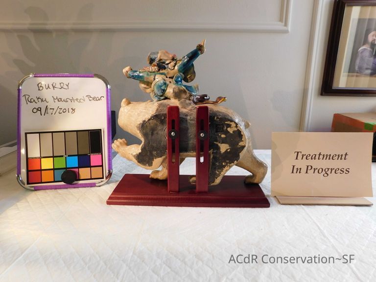 Raku Mounted Bear - Image 4