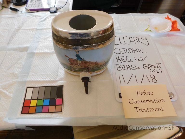 Ceramic Keg with Brass Spout #2 - Image 2