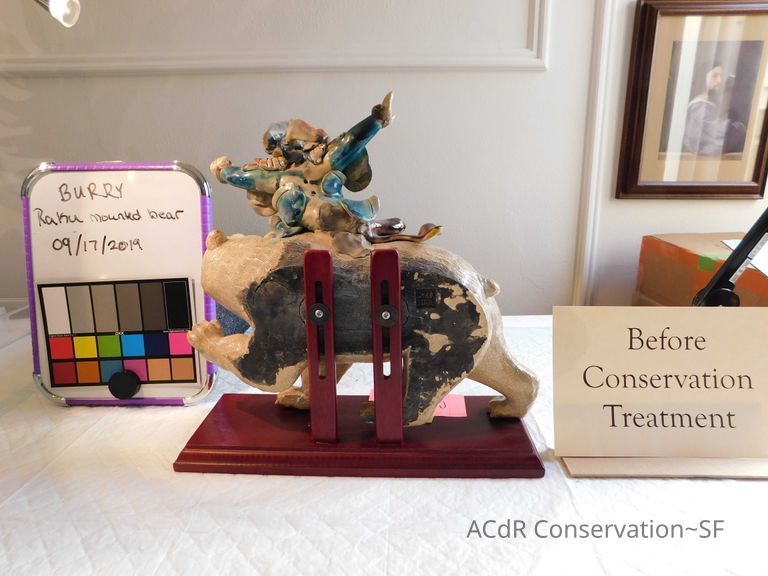 Raku Mounted Bear - Image 2