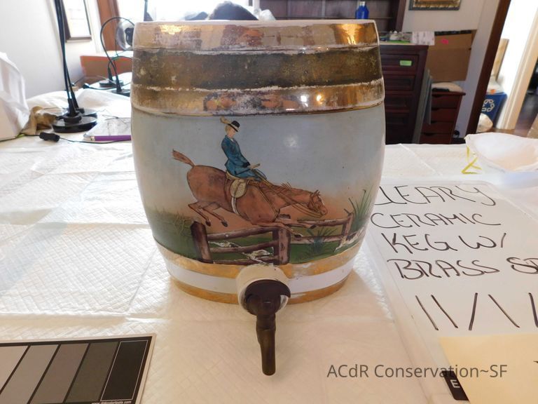 Ceramic Keg with Brass Spout #2