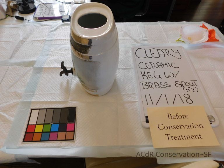 Ceramic Keg with Brass Spout #2 - Image 3