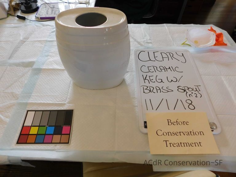 Ceramic Keg with Brass Spout #2 - Image 4