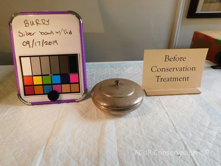          Silver Bowl with Lid picture number 1
