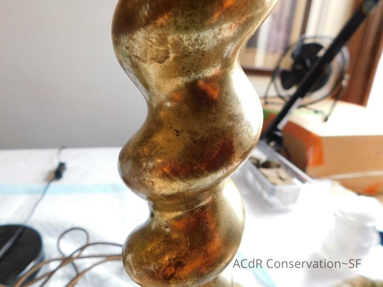 Brass candlestick lamps - Image 5