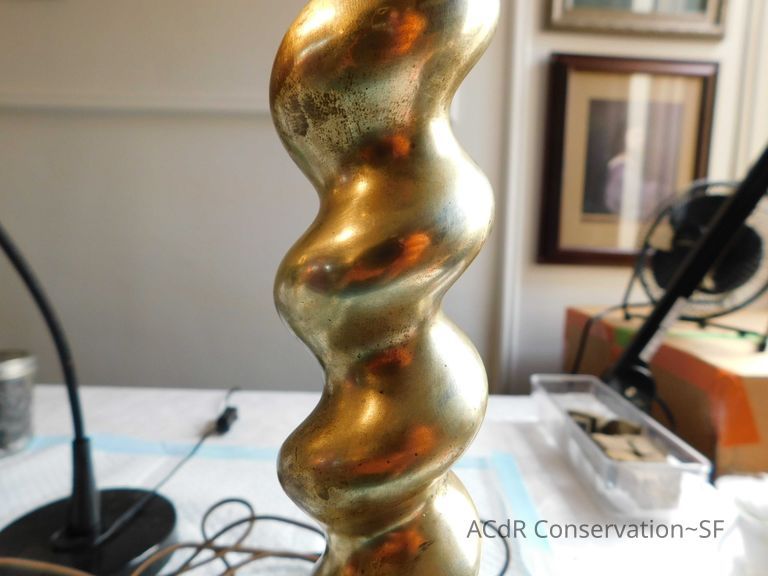 Brass candlestick lamps - Image 6