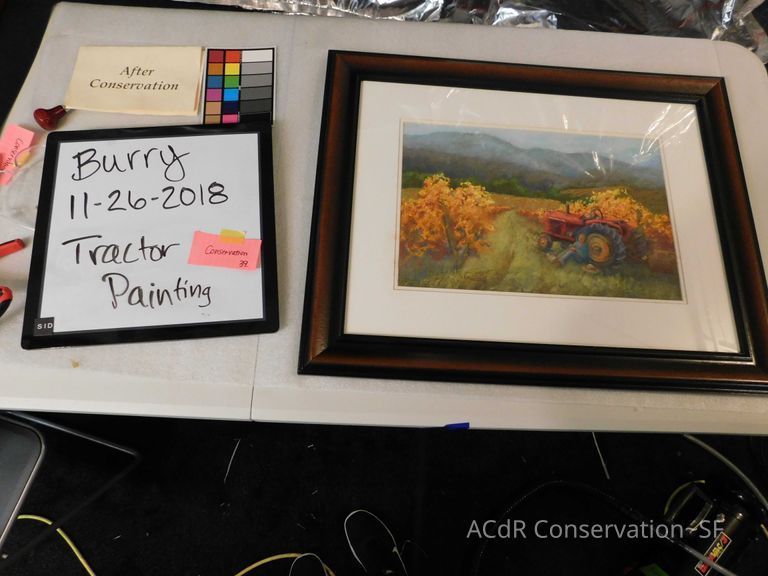 “Noon Break” Tractor painting - Image 4