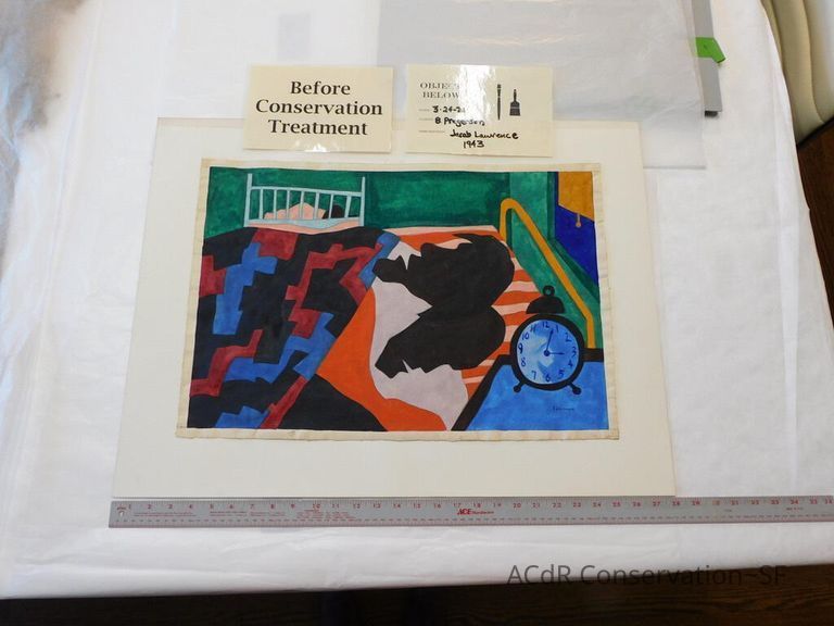          Gouache painting Jacob Lawrence 1943 picture number 1
