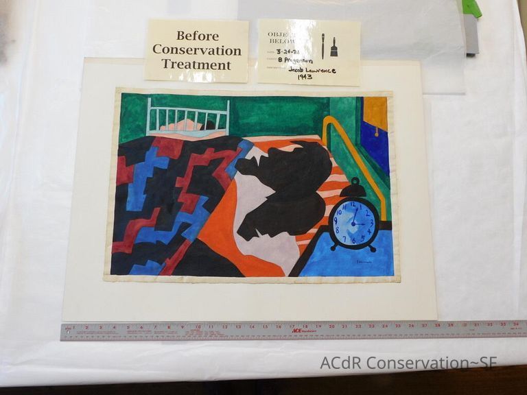 Gouache painting Jacob Lawrence 1943 - Image 2