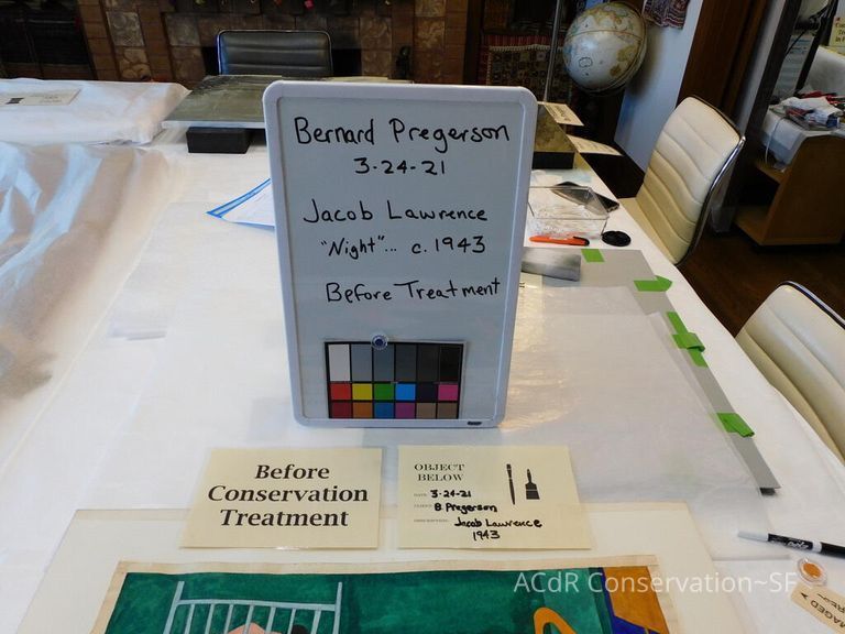 Gouache painting Jacob Lawrence 1943 - Image 4