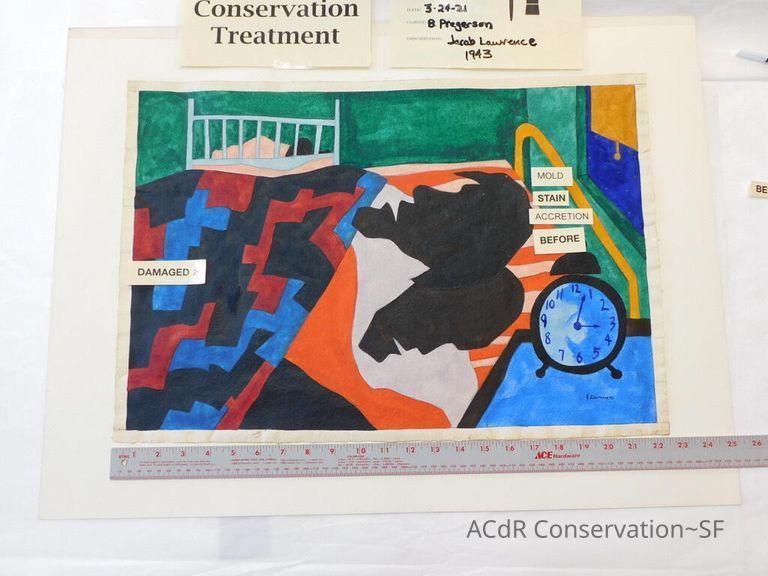 Gouache painting Jacob Lawrence 1943 - Image 15