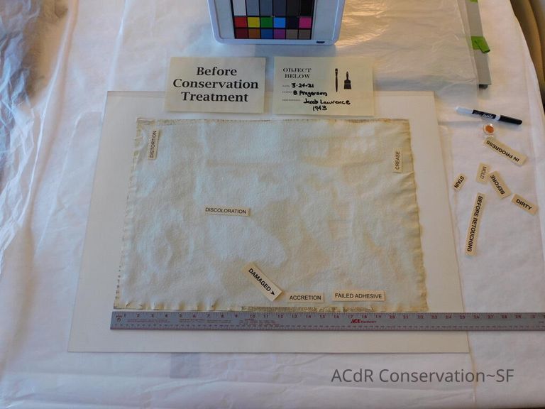 Gouache painting Jacob Lawrence 1943 - Image 22