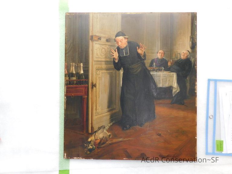 "The Friar's Supper" painting - Image 32