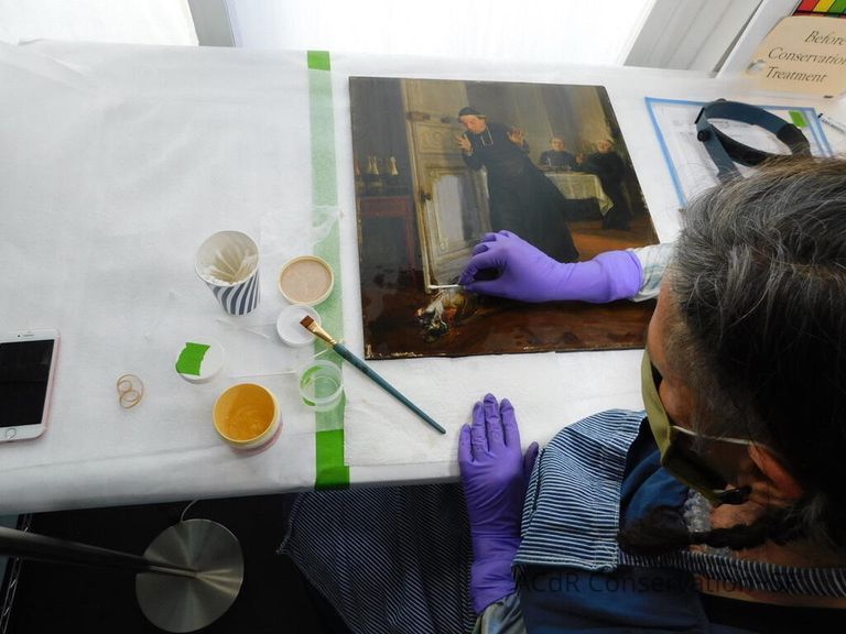 "The Friar's Supper" painting - Image 50