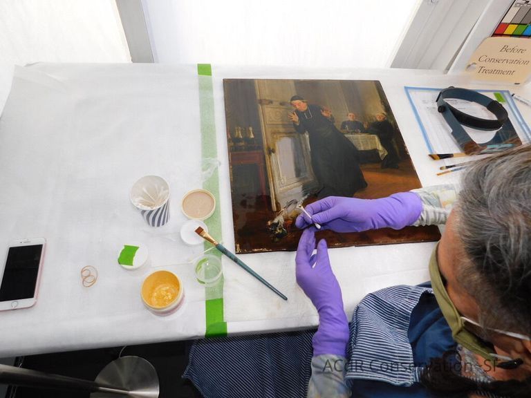 "The Friar's Supper" painting - Image 51