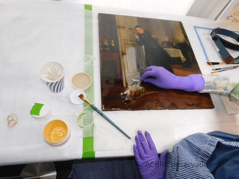 "The Friar's Supper" painting - Image 54