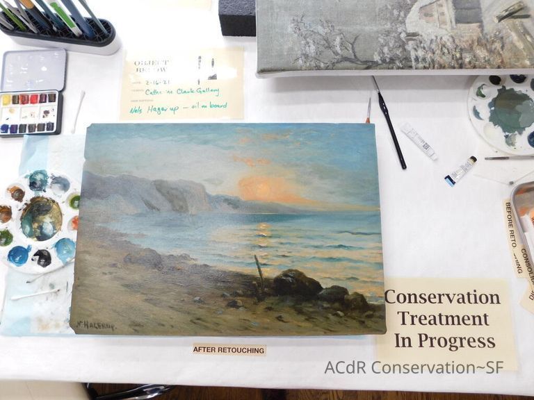 Seascape by Nels Hagerup painting - Image 218