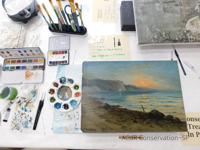 Seascape by Nels Hagerup painting - Image 219