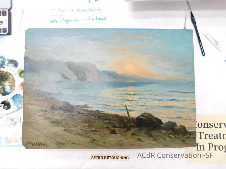 Seascape by Nels Hagerup painting - Image 221