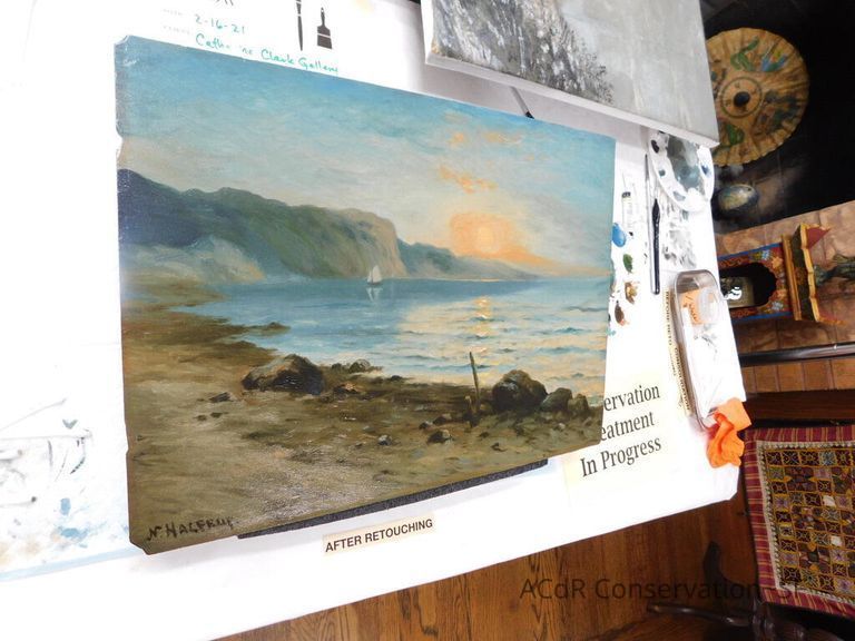 Seascape by Nels Hagerup painting - Image 224