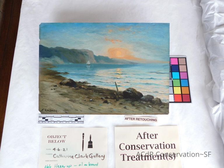 Seascape by Nels Hagerup painting - Image 252