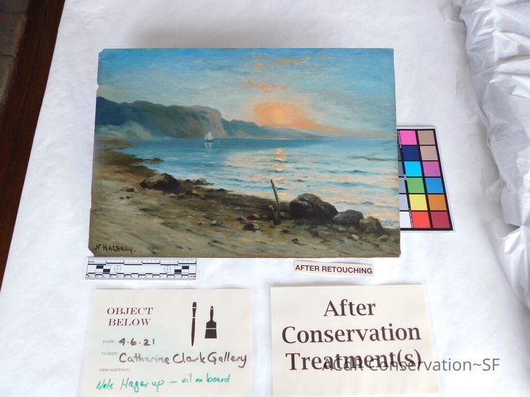 Seascape by Nels Hagerup painting - Image 253