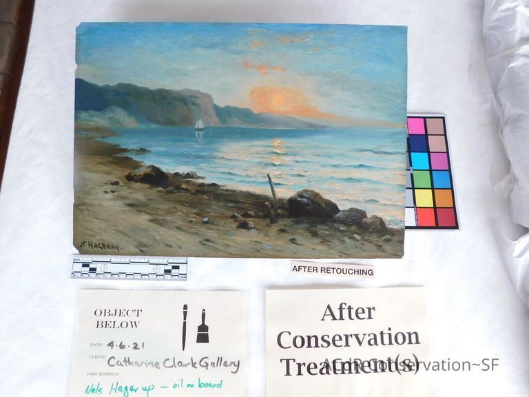 Seascape by Nels Hagerup painting - Image 255