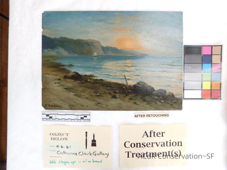 Seascape by Nels Hagerup painting - Image 256