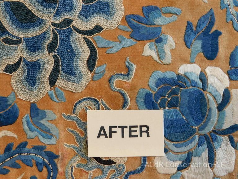 Chinese Imperial Court Badge - Silk Embroidery with Brocade - Image 38