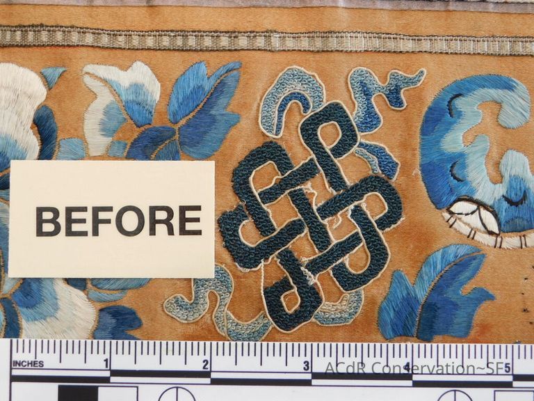 Chinese Imperial Court Badge - Silk Embroidery with Brocade - Image 50
