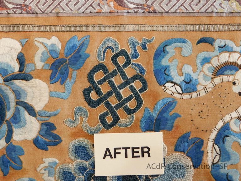 Chinese Imperial Court Badge - Silk Embroidery with Brocade - Image 51