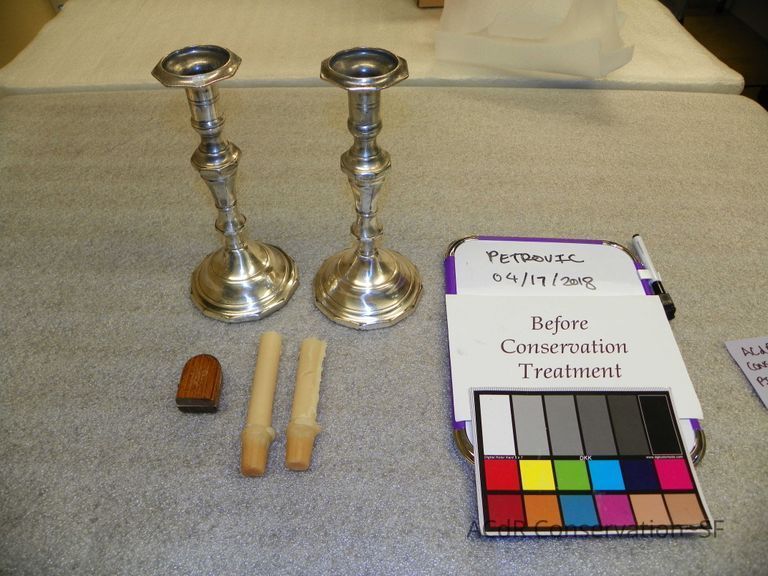 Candlestick Holders, Wooden Icon Diptych picture number 1