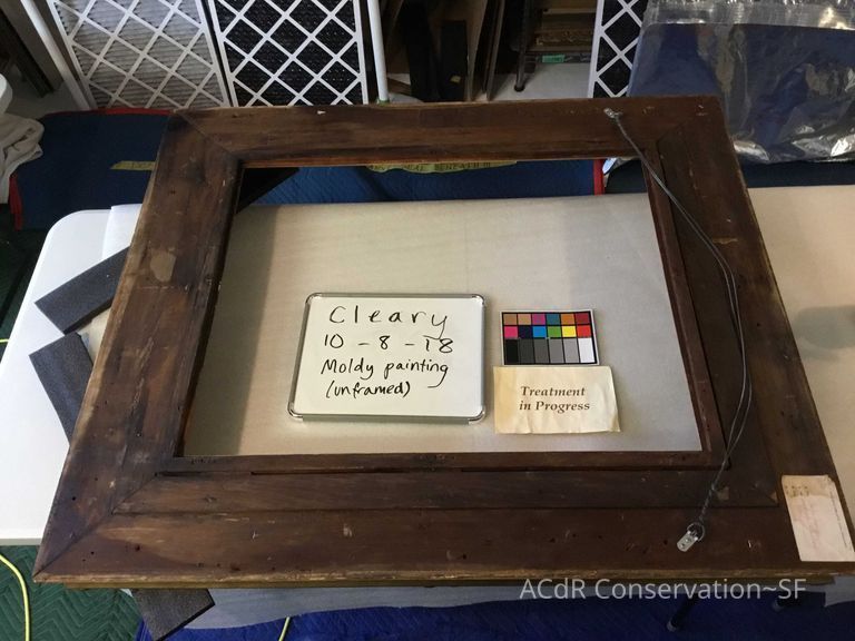 After vacuuming and alcohol cleaning 