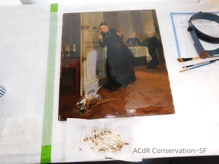 "The Friar's Supper" painting - Image 55