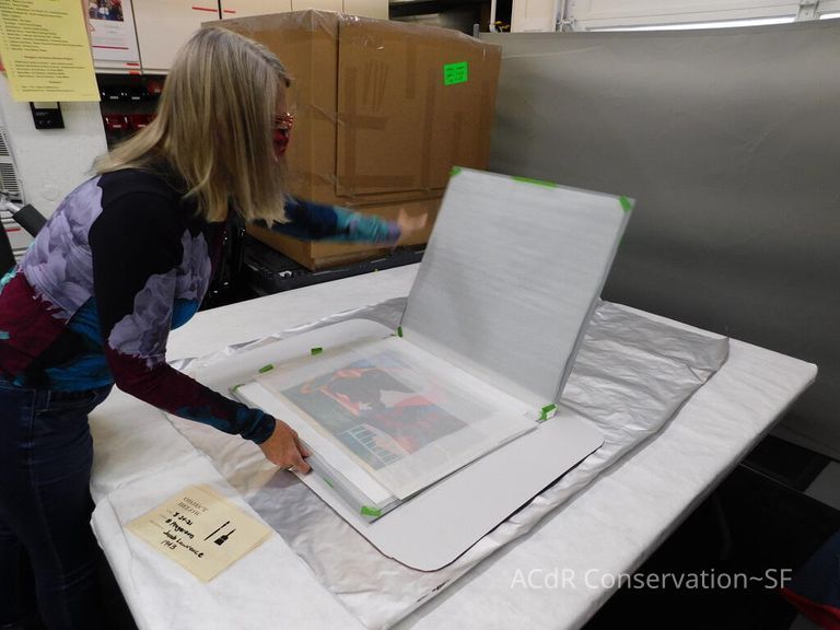 Gouache painting Jacob Lawrence 1943 - Image 31