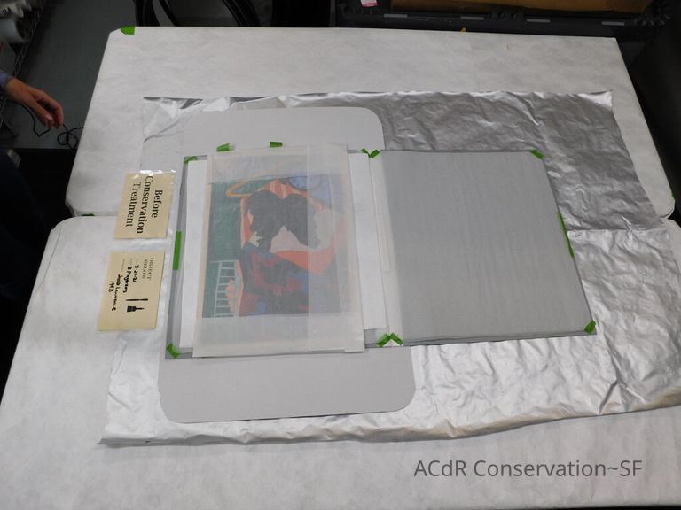 Gouache painting Jacob Lawrence 1943 - Image 32