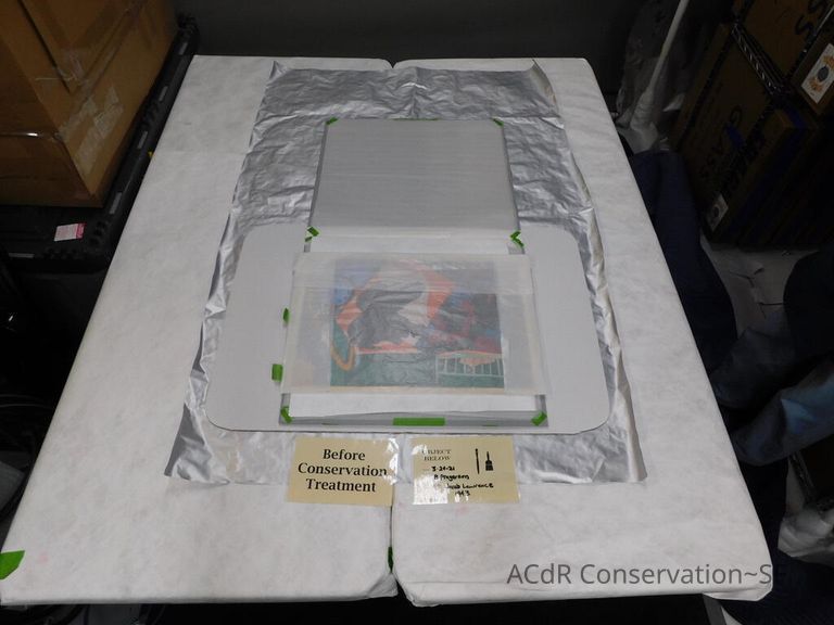 Gouache painting Jacob Lawrence 1943 - Image 33