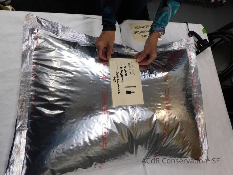 Gouache painting Jacob Lawrence 1943 - Image 51